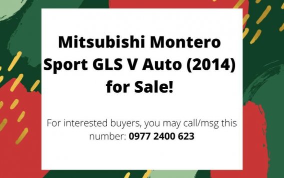 Red Mitsubishi Montero Sport 2014 for sale in Imus