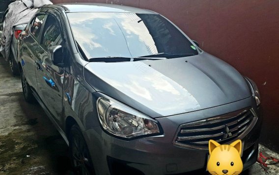 Silver Mitsubishi Mirage g4 2015 for sale in Manual