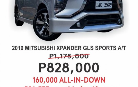 Silver Mitsubishi XPANDER 2019 for sale in Automatic